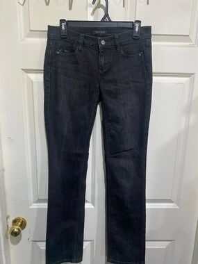 White House Black Market Black Straight-Leg Jeans — Classic Cut